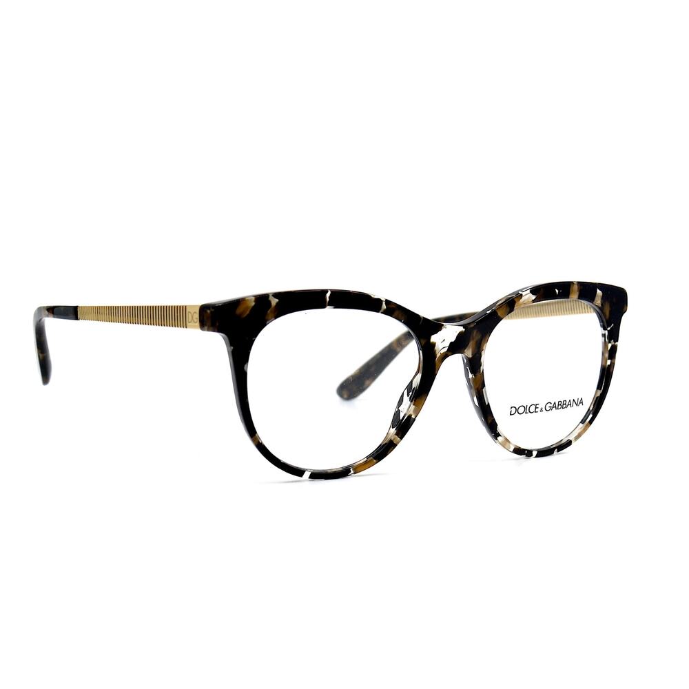 DOLCE&GABBANA DG3316 911 BLACK HAVANA AUTHENTIC EYEGLASSES FRAME - Picture 3 of 9